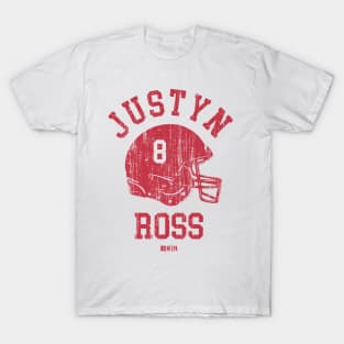 Justyn Ross Kansas City Helmet Font T-Shirt